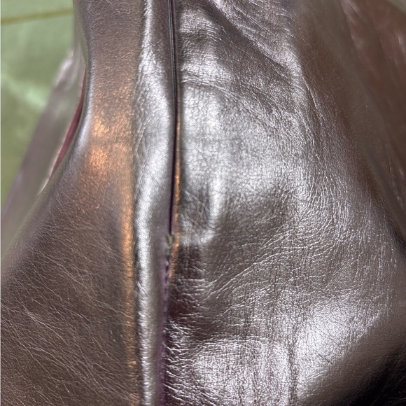 Le Lis Shimmering Faux Leather Metallic Lavender Mini Skirt - Picture 9 of 9